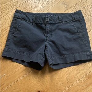 American Eagle Outfitters Blue High-Rise Chino Shorts